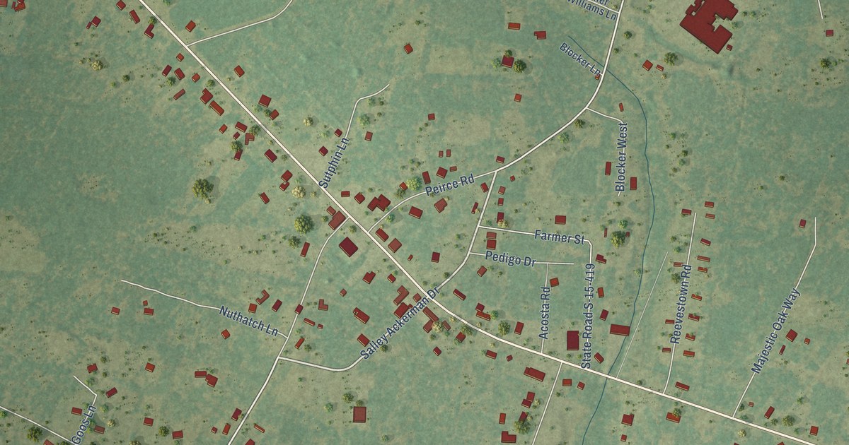Map of Cottageville, South Carolina in 2026
