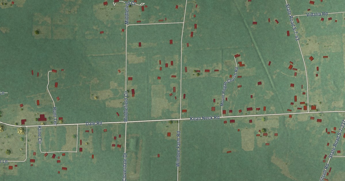 Map of Dale, South Carolina in 2026