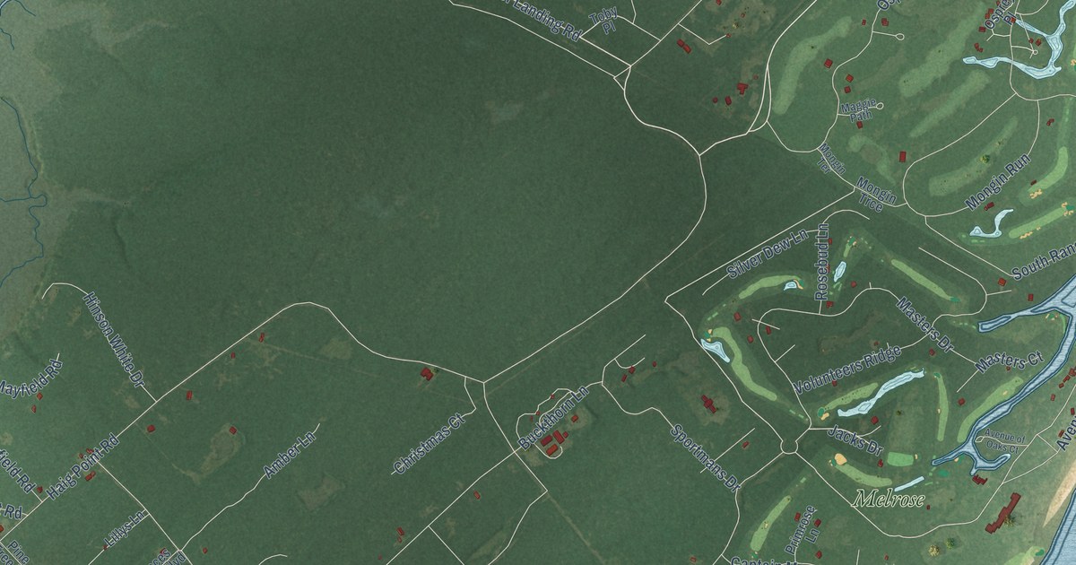 Map of Daufuskie Island, South Carolina in 2026