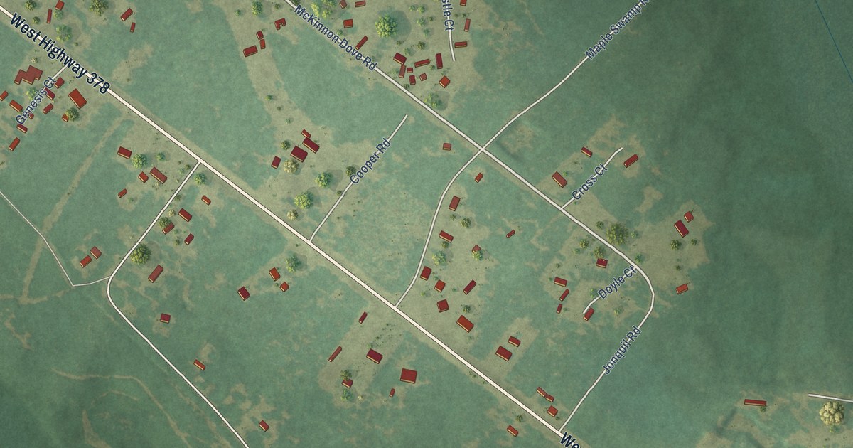 Map of Daviston, South Carolina in 2026