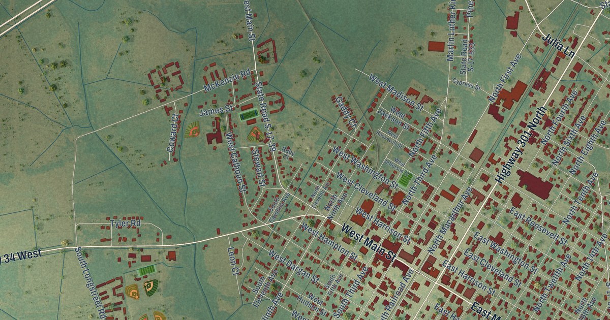 Map of Dillon, South Carolina in 2026