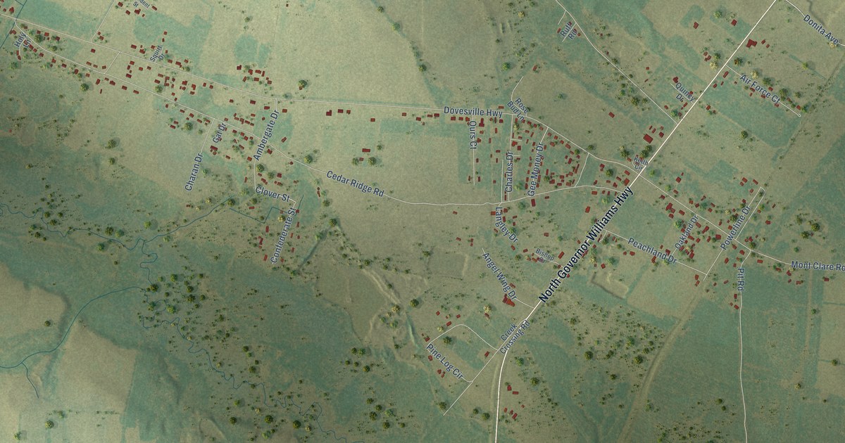 Map of Dovesville, South Carolina in 2026