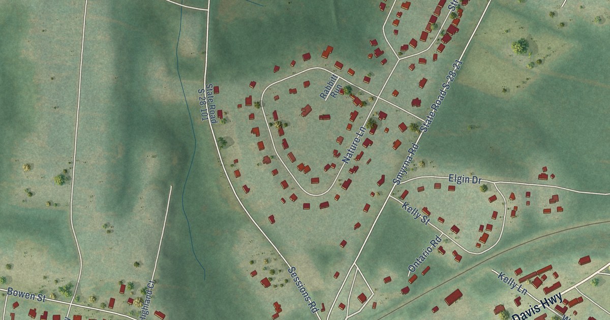 Map of Elgin, South Carolina in 2026