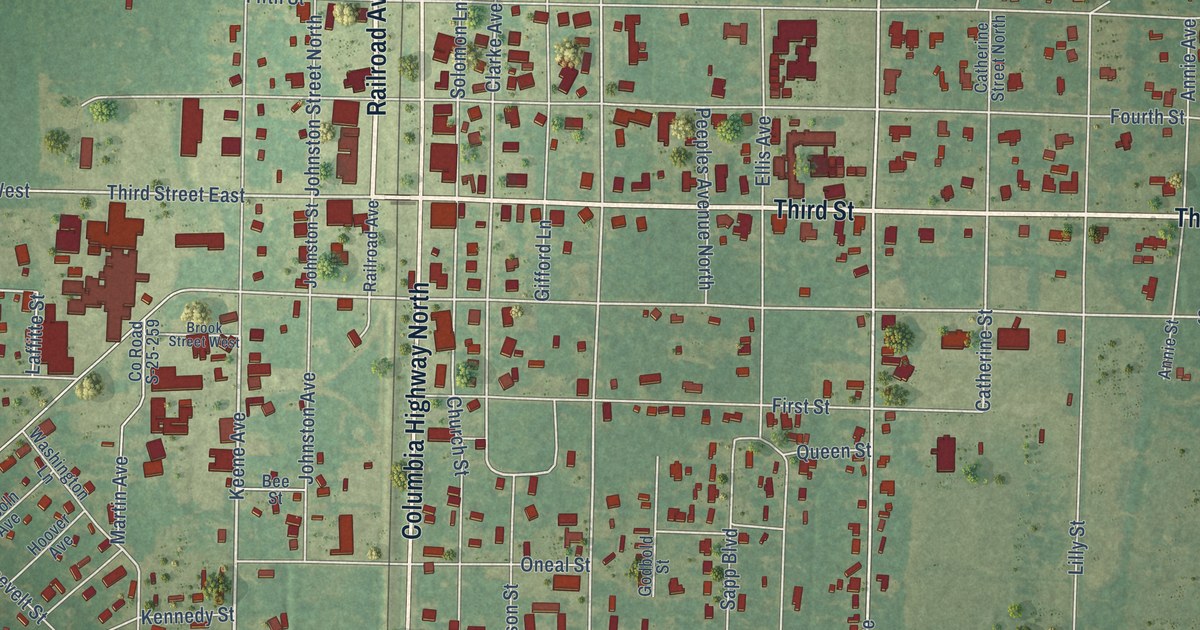 Map of Estill, South Carolina in 2026
