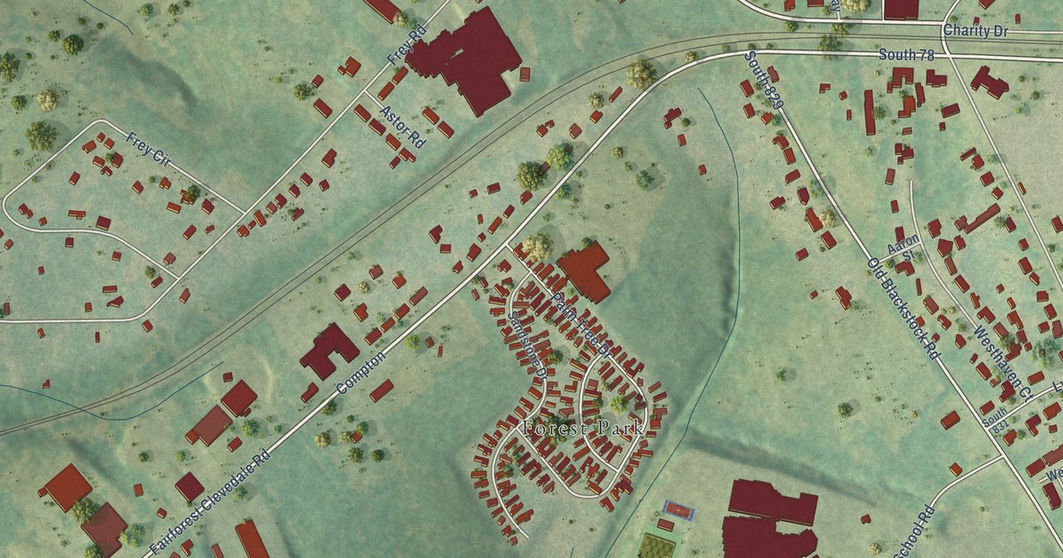 Map of Fairforest, South Carolina in 2026