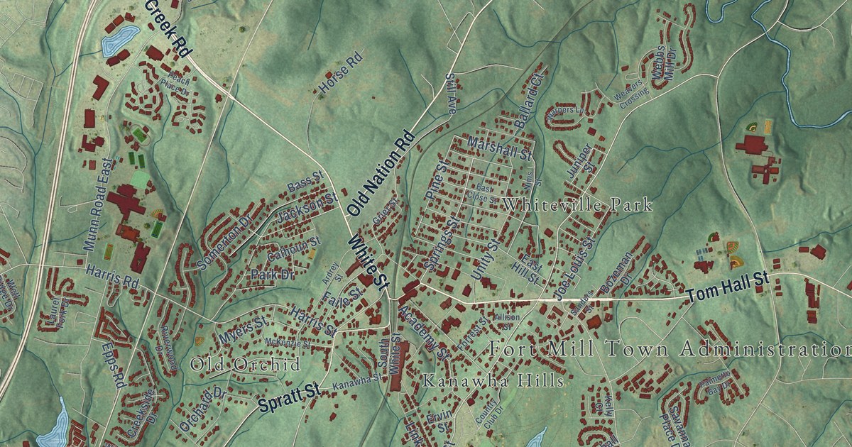 Map of Fort Mill, South Carolina in 2026