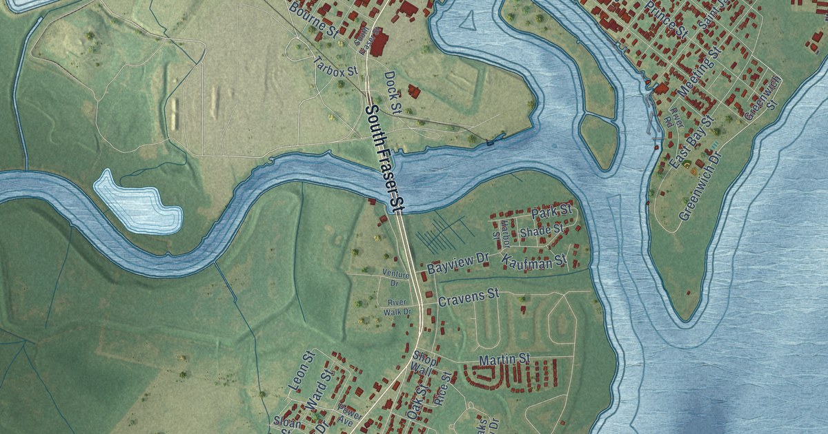 Map of Georgetown, South Carolina in 2026