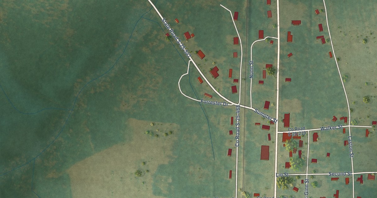 Map of Gifford, South Carolina in 2026