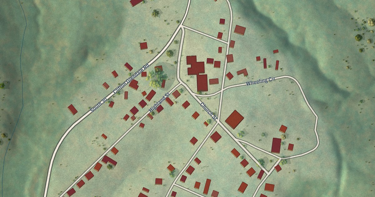 Map of Glendale, South Carolina in 2026