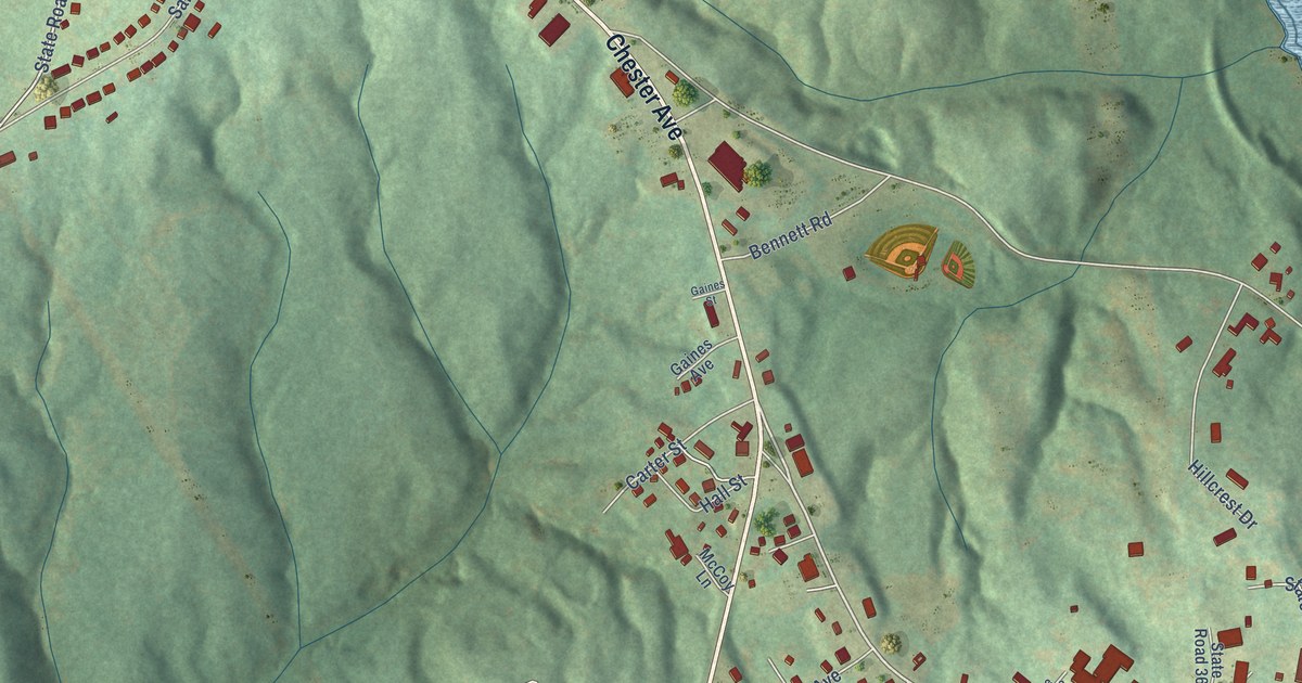 Map of Great Falls, South Carolina in 2026