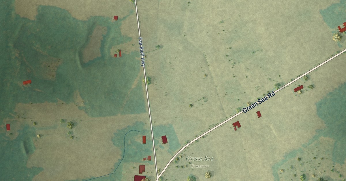 Map of Green Sea, South Carolina in 2026