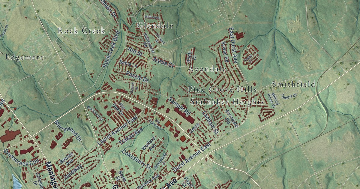 Map of Greenwood, South Carolina in 2026