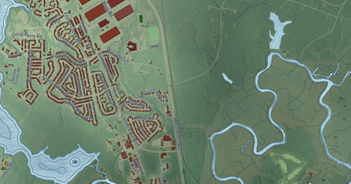 Map of Hanahan, South Carolina in 2026