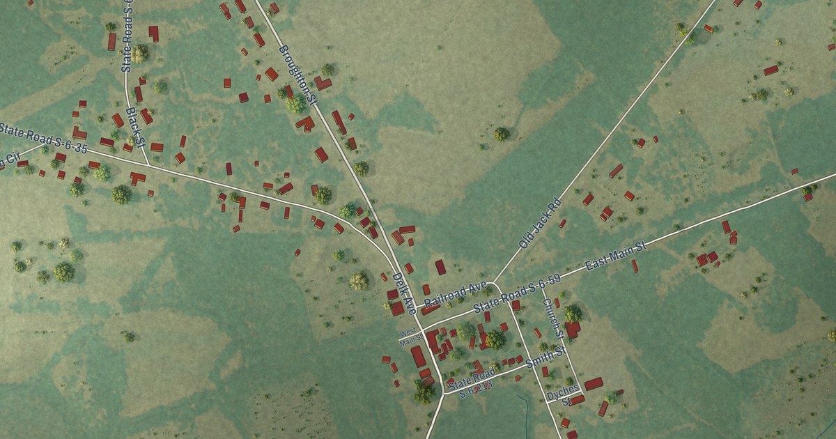 Map of Hilda, South Carolina in 2026