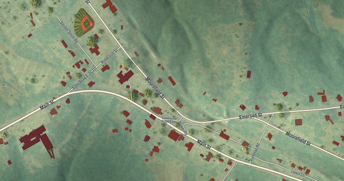 Map of Hodges, South Carolina in 2026