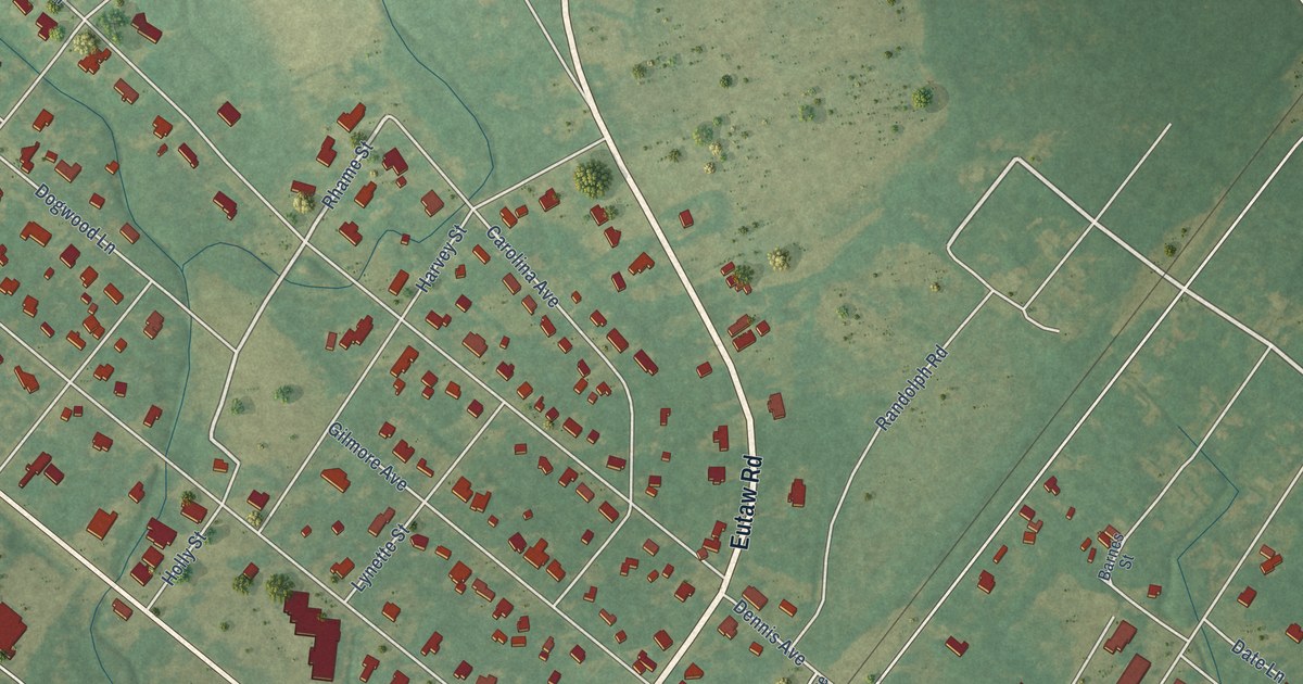 Map of Holly Hill, South Carolina in 2026