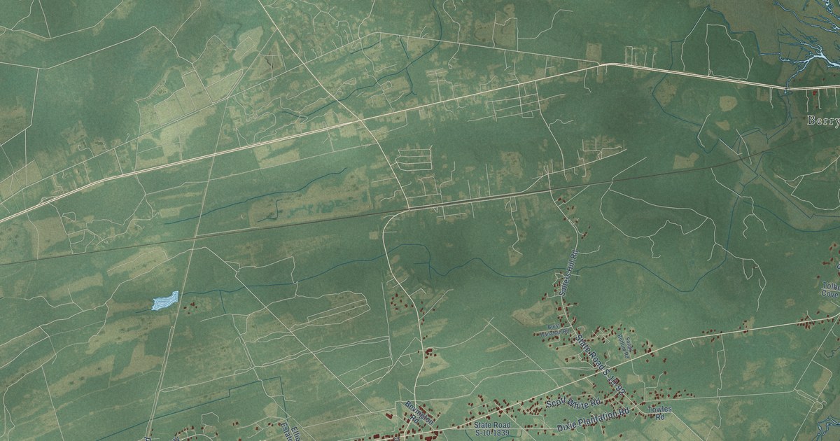 Map of Hollywood, South Carolina in 2026