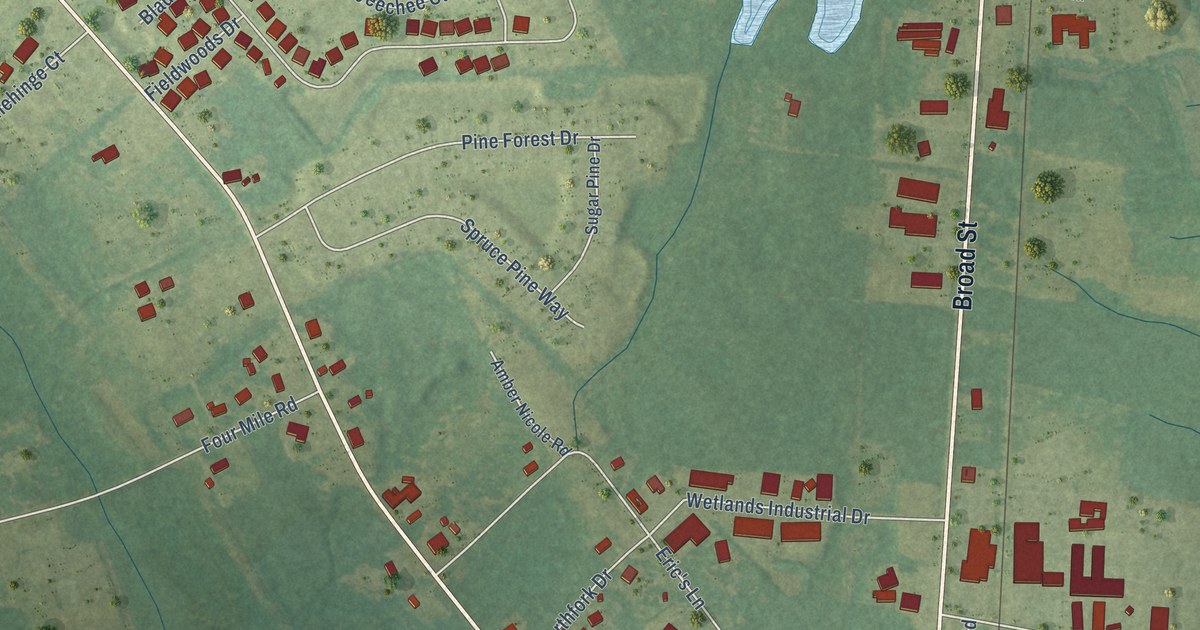 Map of Homewood, South Carolina in 2026