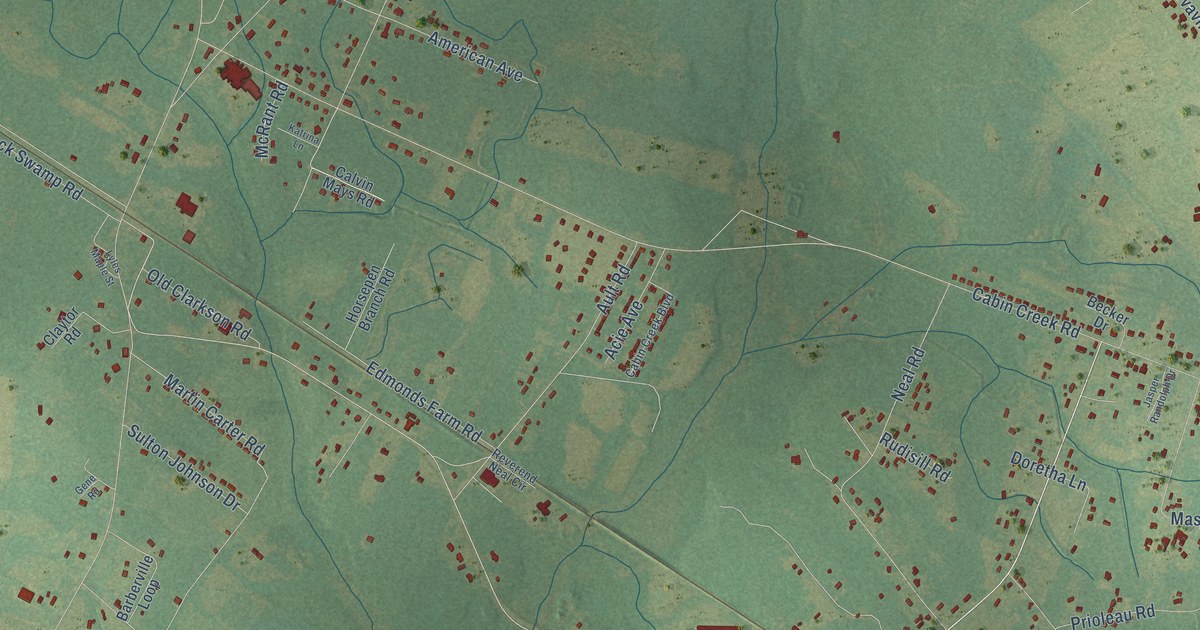 Map of Hopkins, South Carolina in 2026