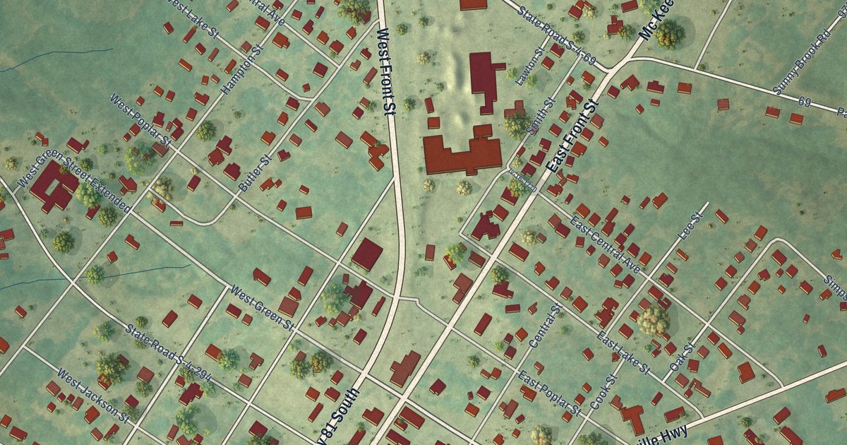 Map of Iva, South Carolina in 2026