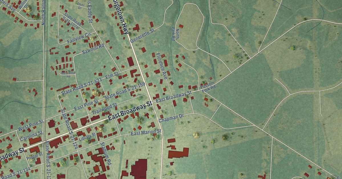 Map of Johnsonville, South Carolina in 2026