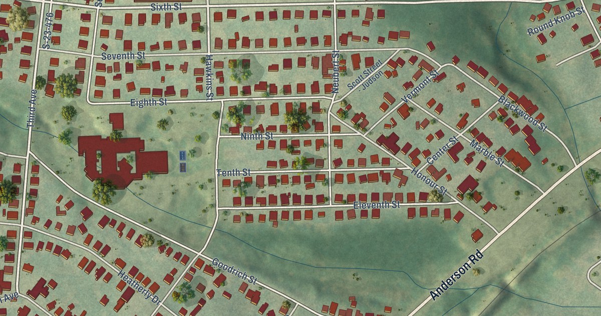 Map of Judson, South Carolina in 2026