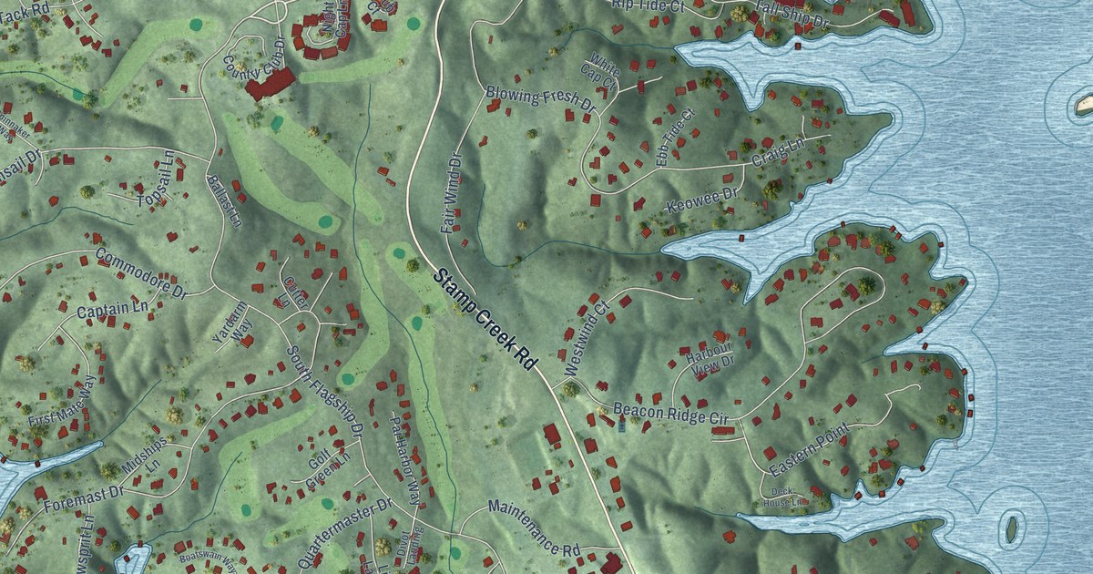 Map of Keowee Key, South Carolina in 2026
