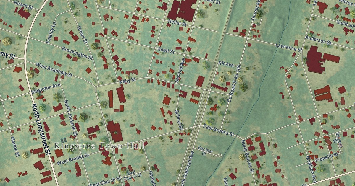 Map of Kingstree, South Carolina in 2026