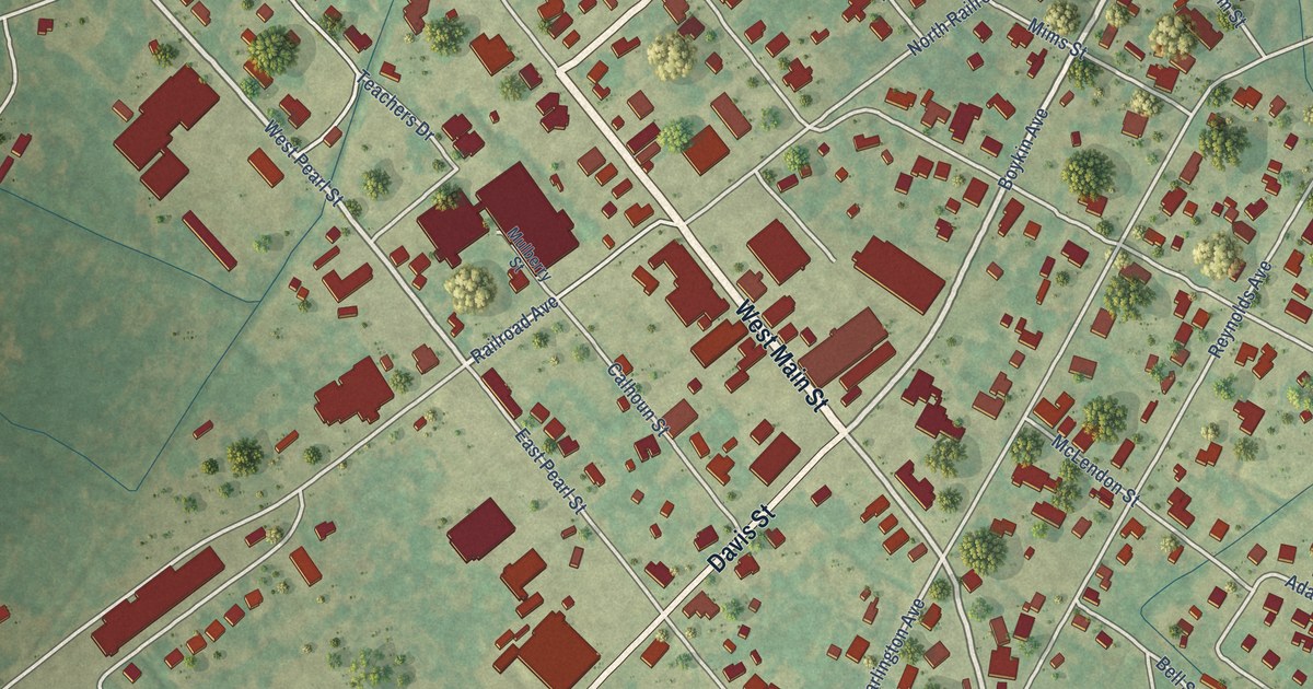 Map of Lamar, South Carolina in 2026