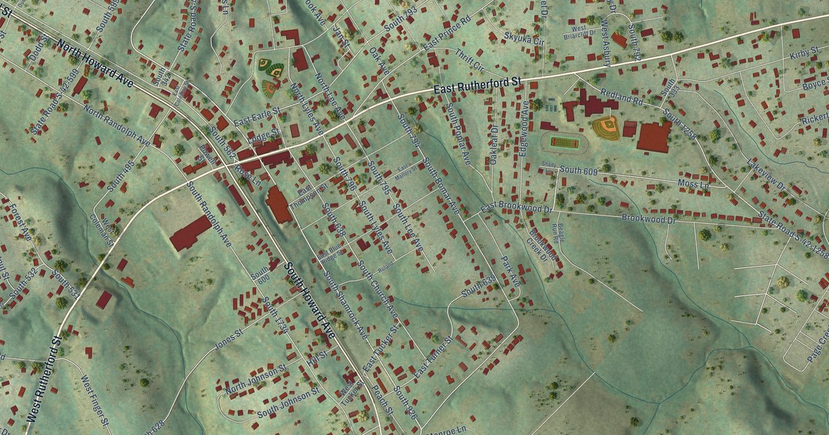 Map of Landrum, South Carolina in 2026