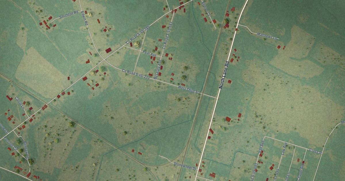 Map of Lane, South Carolina in 2026
