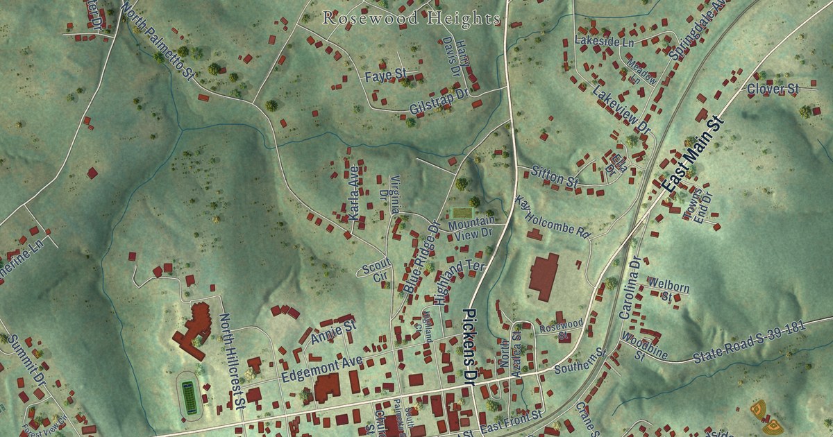 Map of Liberty, South Carolina in 2026