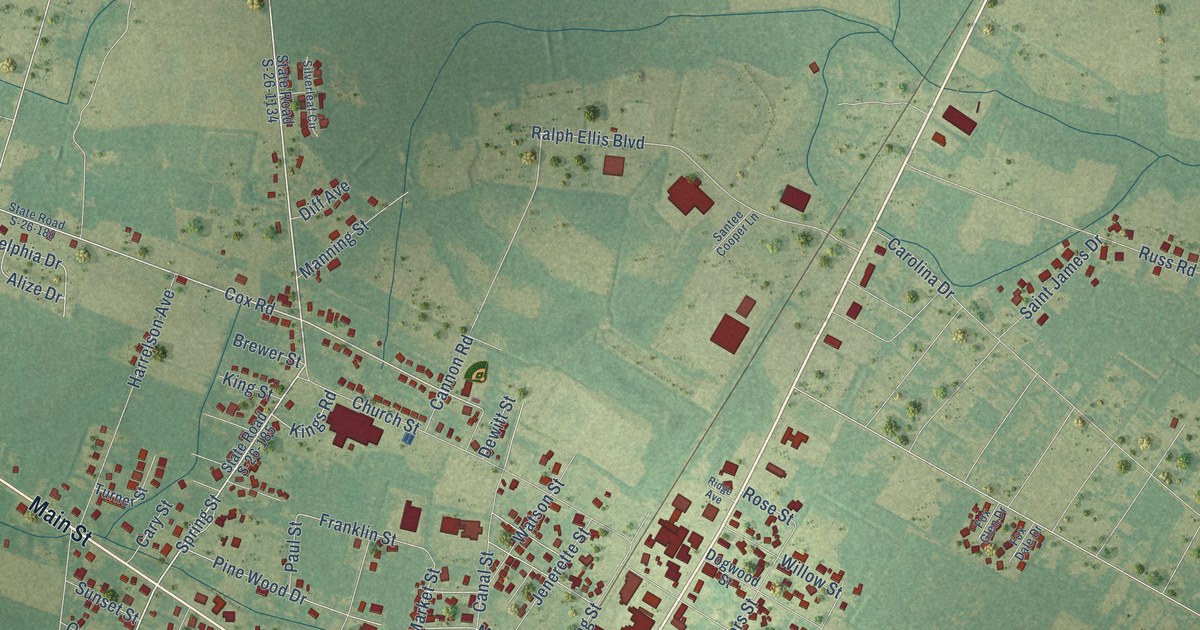 Map of Loris, South Carolina in 2026