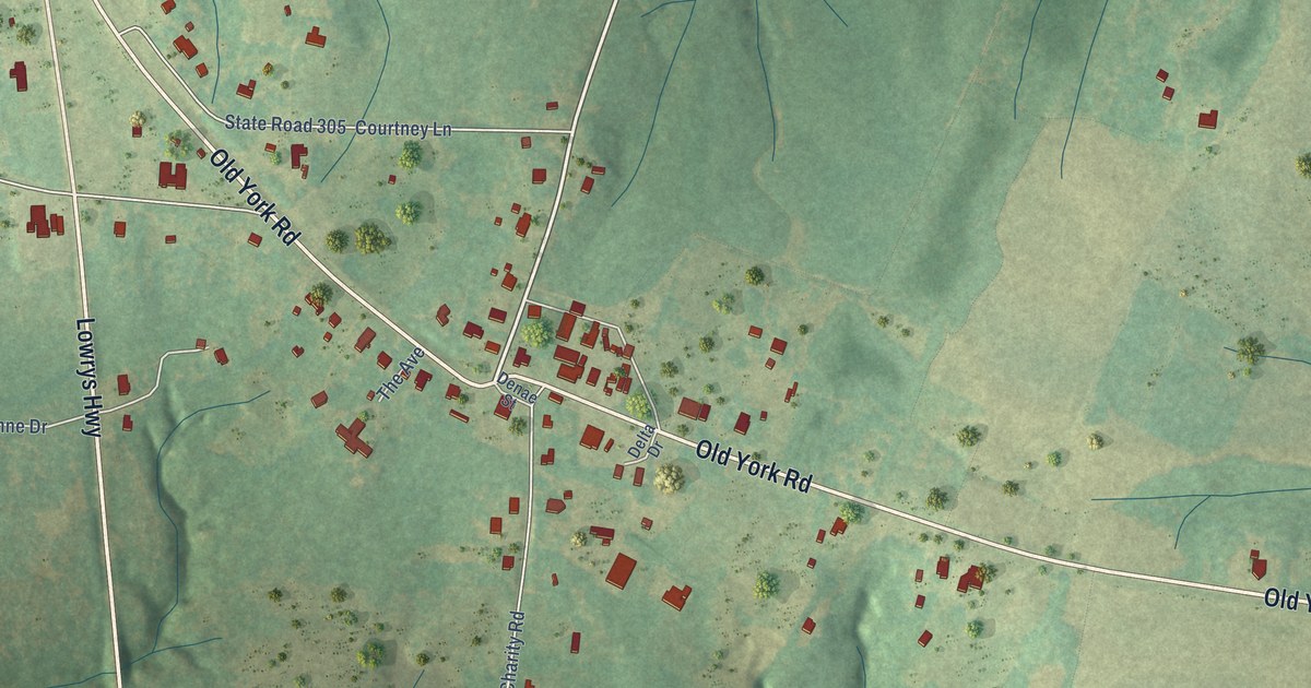 Map of Lowrys, South Carolina in 2026