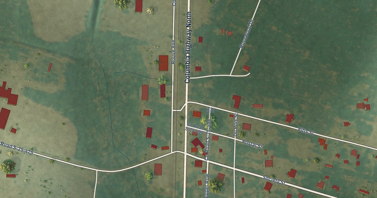 Map of Luray, South Carolina in 2026