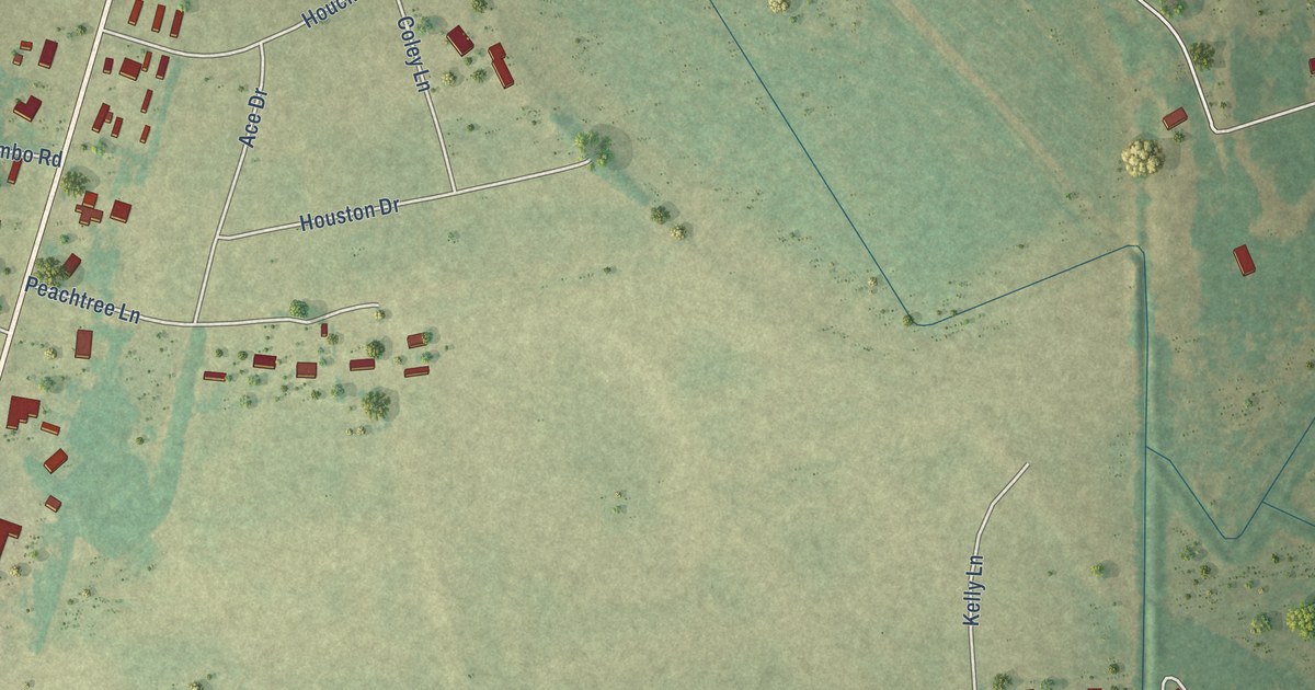 Map of Manville, South Carolina in 2026