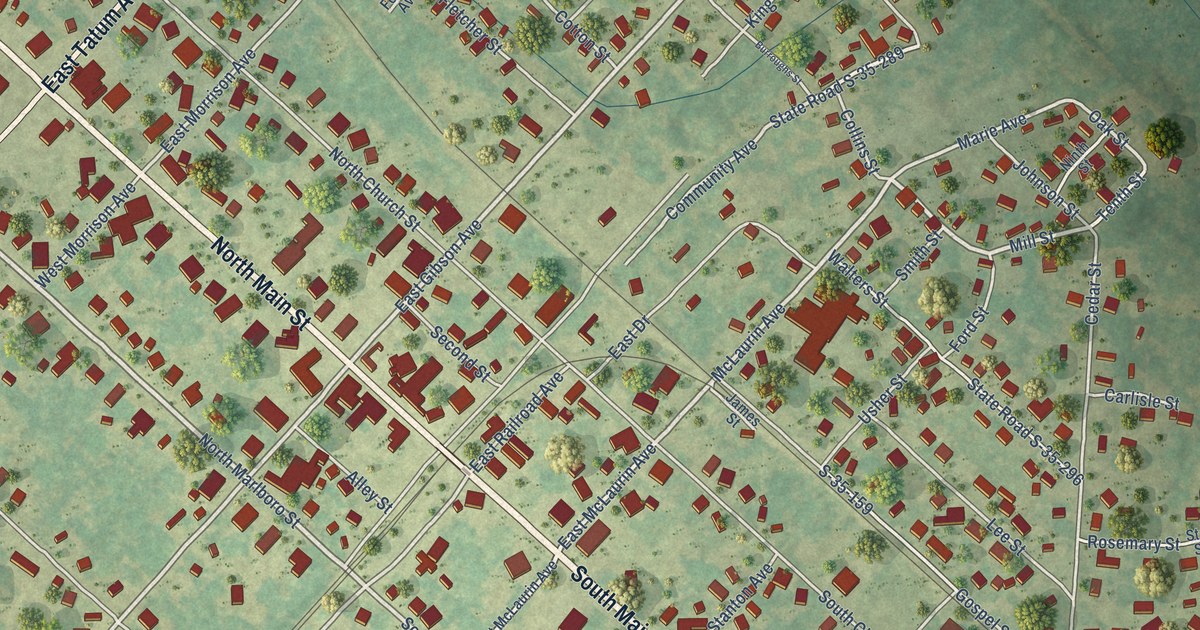 Map of McColl, South Carolina in 2026