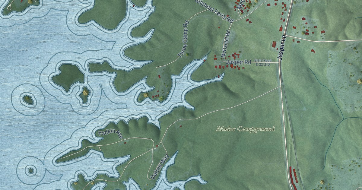 Map of Modoc, South Carolina in 2026