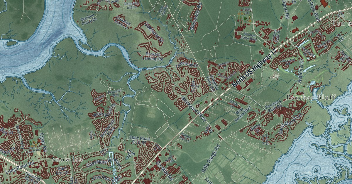 Map of Mount Pleasant, South Carolina in 2026