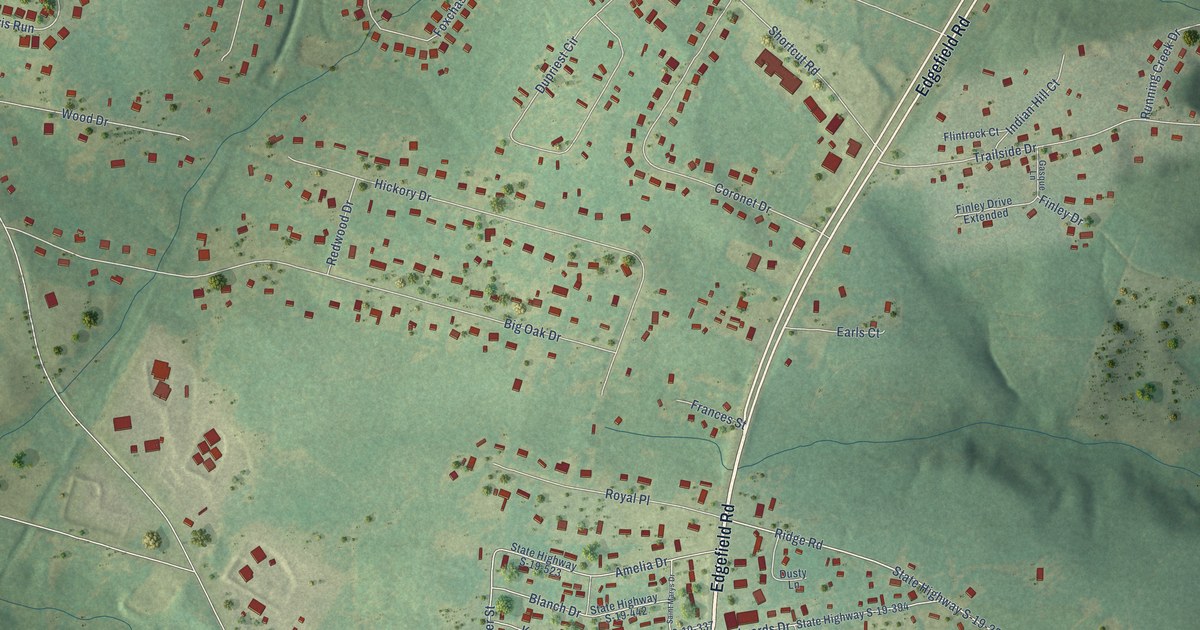 Map of Murphys Estates, South Carolina in 2026