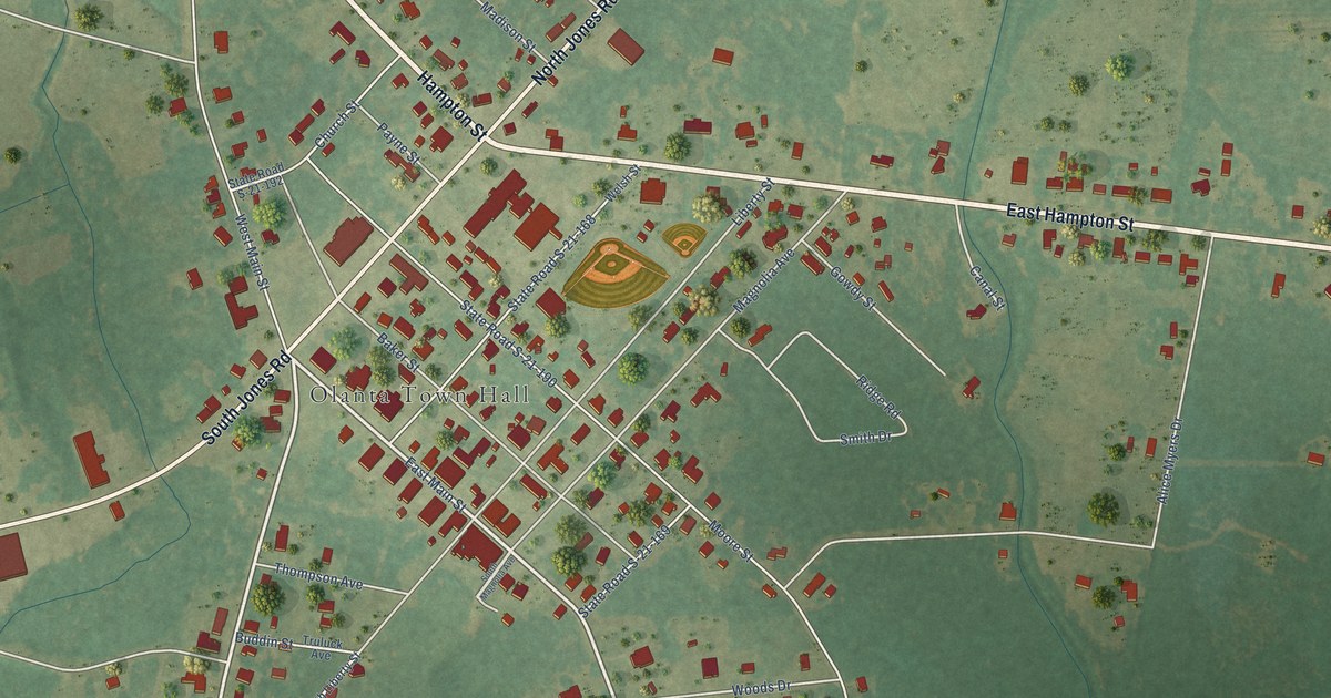 Map of Olanta, South Carolina in 2026