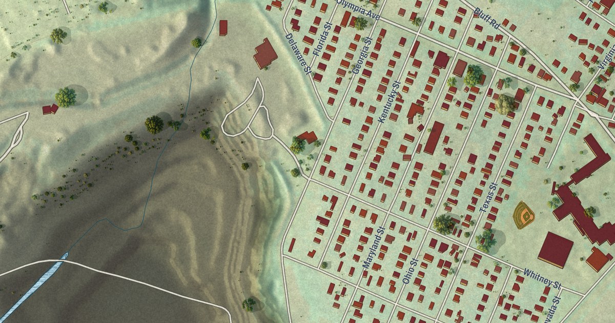 Map of Olympia, South Carolina in 2026