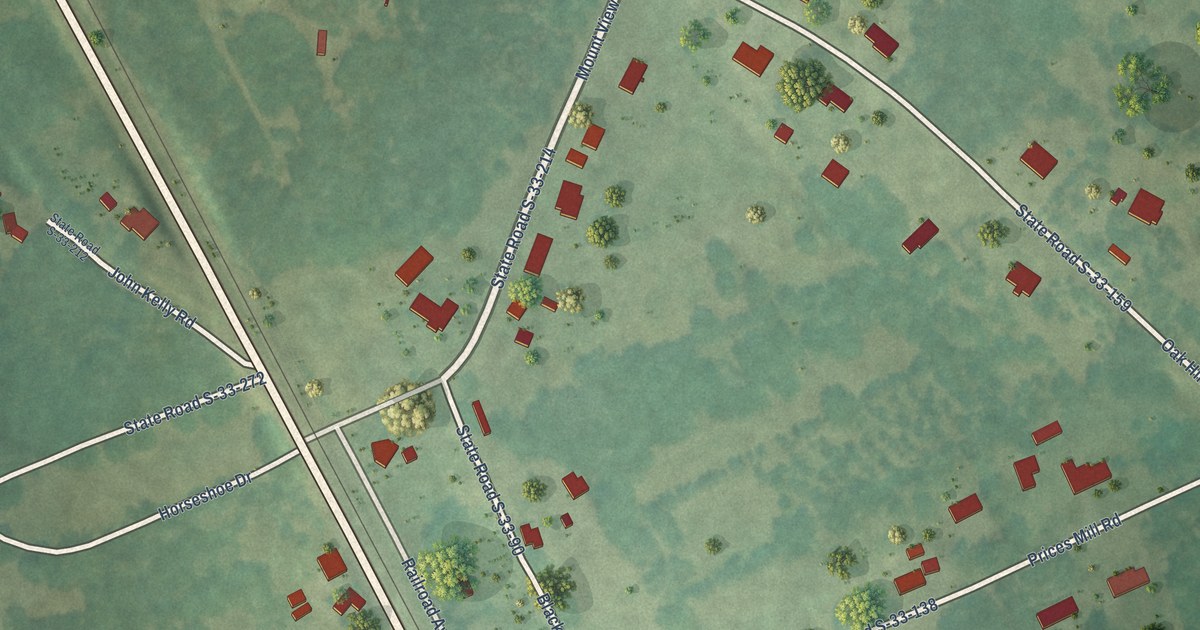 Map of Parksville, South Carolina in 2026