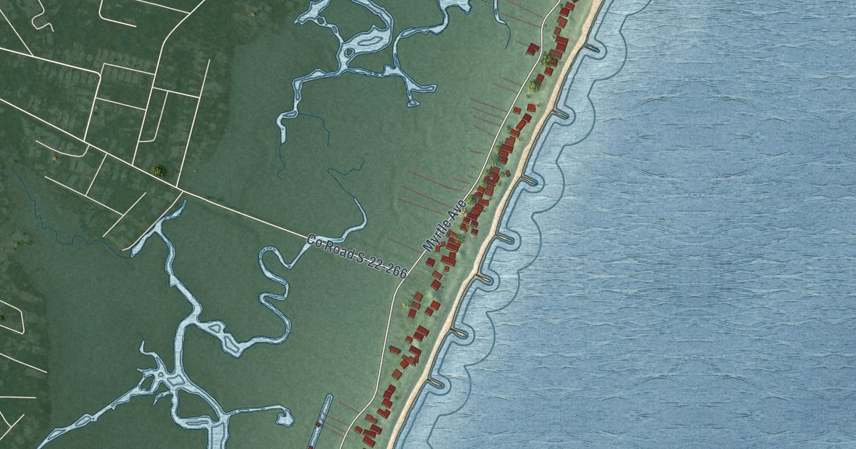 Map of Pawleys Island, South Carolina in 2026