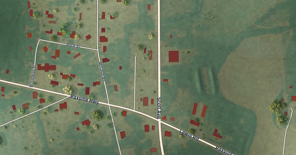 Map of Paxville, South Carolina in 2026