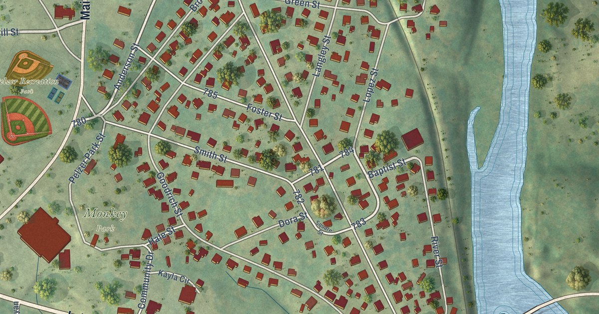 Map of Pelzer, South Carolina in 2026