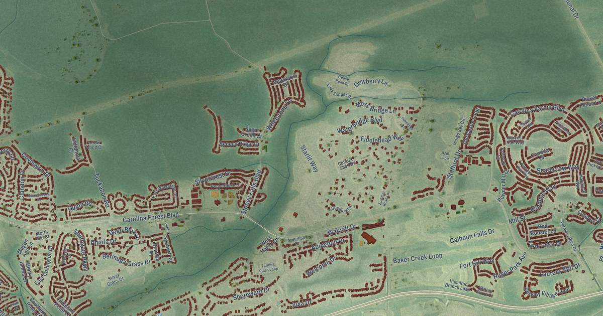 Map of Carolina Forest, South Carolina in 2026