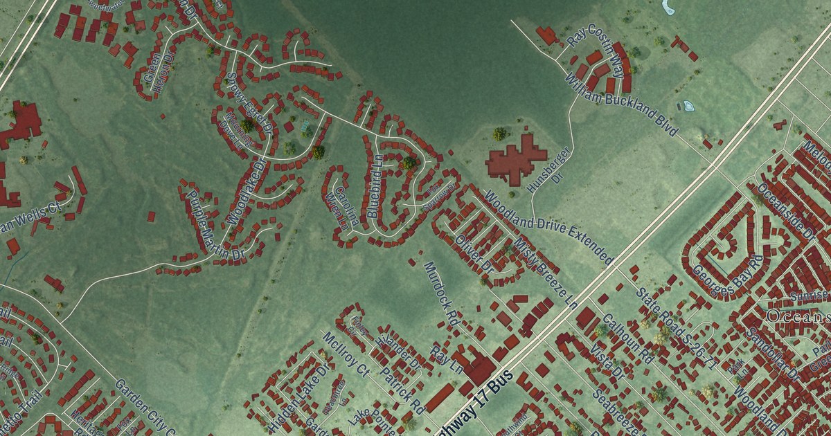 Map of Garden City, South Carolina in 2026