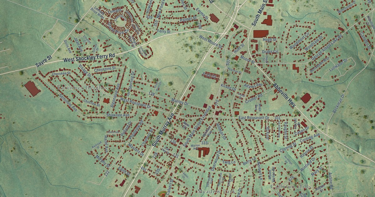 Map of Homeland Park, South Carolina in 2026