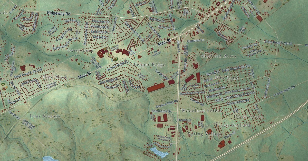 Map of Lugoff, South Carolina in 2026